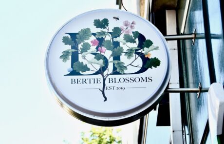Bertie Blossoms Sign